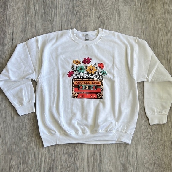Vintage Soul Cassette Tape Crewneck Sweatshirt - Picture 1 of 4